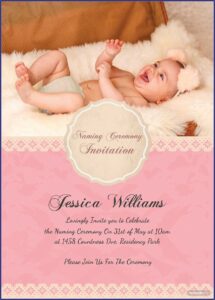 Baby Naming Ceremony Invitation Template
