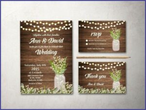 Baby's Breath Wedding Invitation Kit