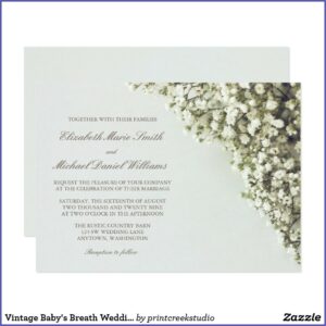 Baby's Breath Wedding Invitations