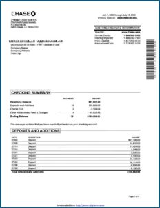 Bank Of America Checking Account Reconciliation Form