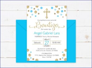 Baptism Invitations In Spanish