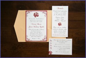 Beauty And The Beast Inspired Wedding Invitations