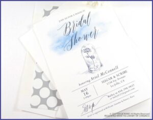 Beauty And The Beast Wedding Shower Invitations