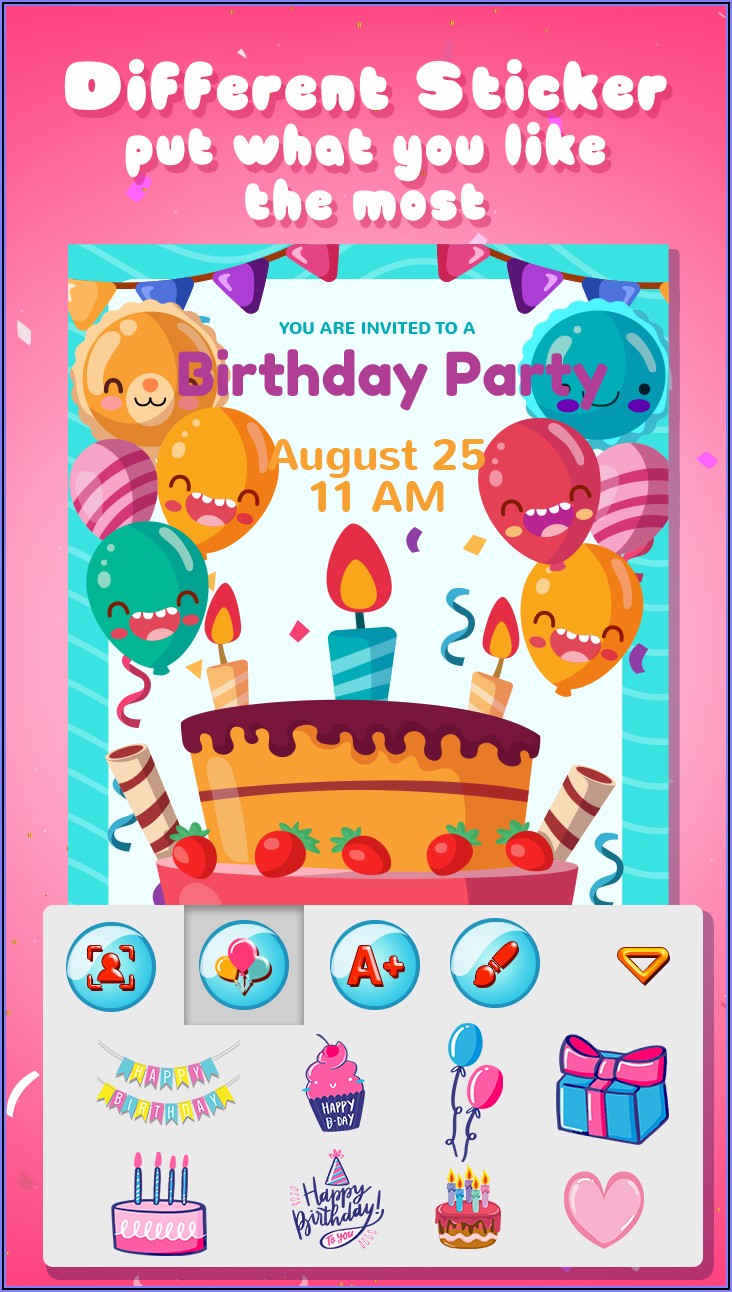 Birthday Invitation Card App Download