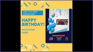 Birthday Invitation Card Design Free Download