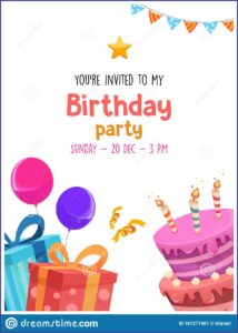 Birthday Invitation Card Design Vector Free Download