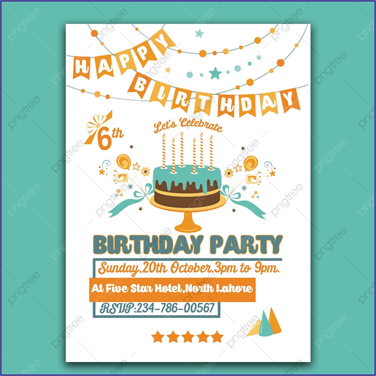 Birthday Invitation Card Vector Free Download