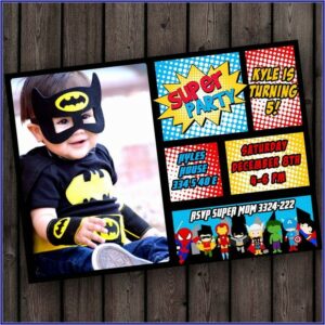 Birthday Invitation Wording Superhero Party