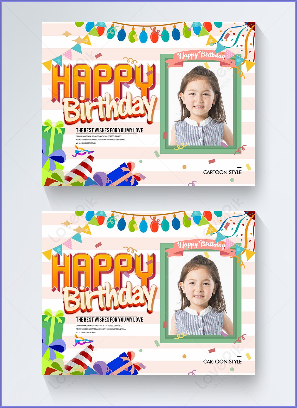 Birthday Party Invitation Card Template Free Download
