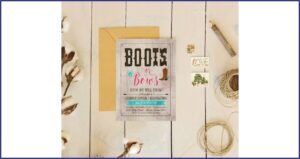 Boots Or Bows Invitations