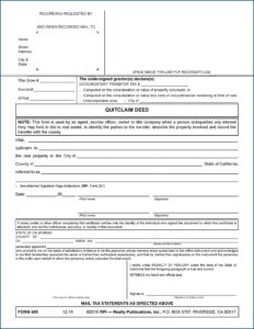 California Grant Deed Form Word