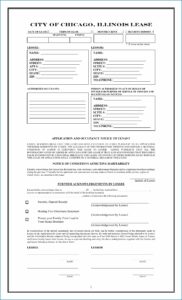 Chicago Apartment Lease Application