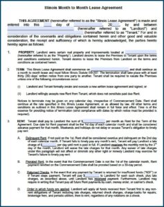 Chicago Residential Lease Form 2019