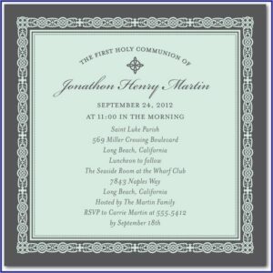 Communion Invitations Tiny Prints