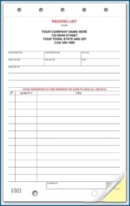 Custom Carbon Copy Forms 250 Qty