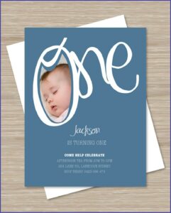 Custom First Birthday Invitations