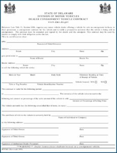 Dealer Consignment Form