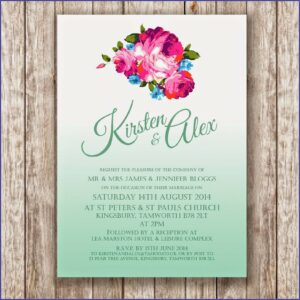 Digital Wedding Invitation Card Design