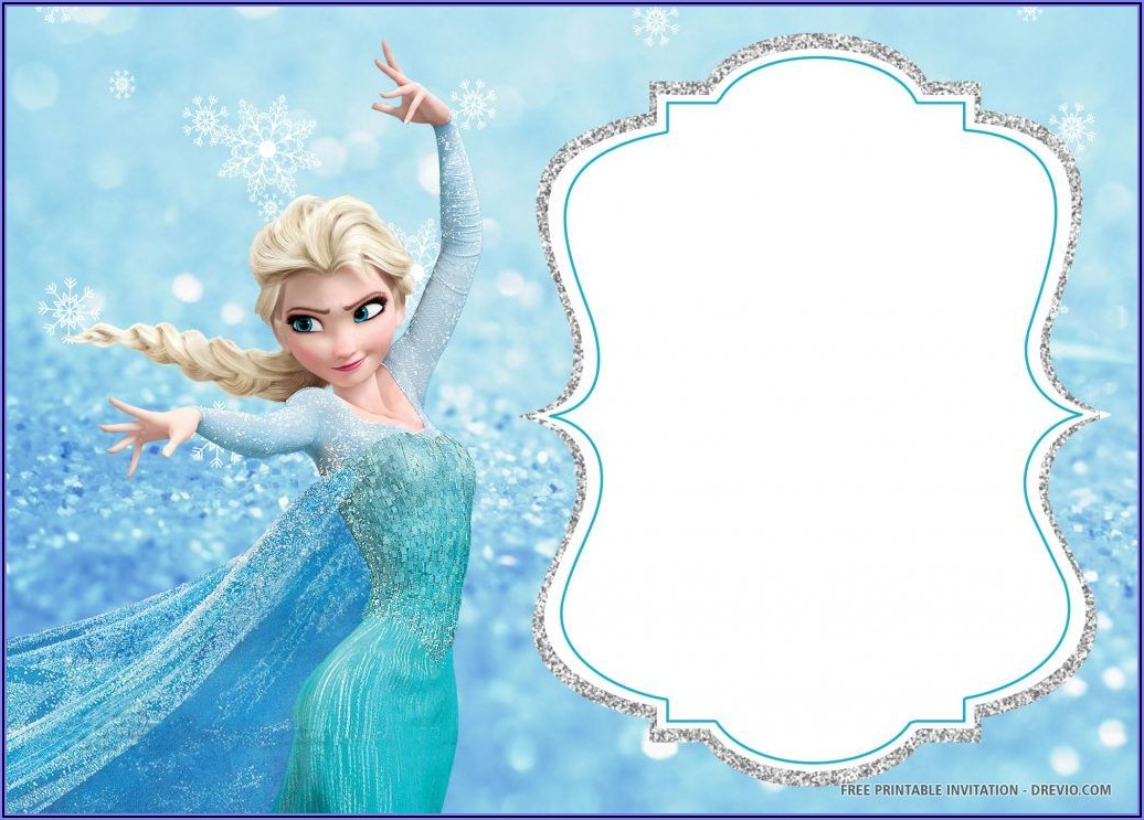 Elsa Birthday Invitations Free