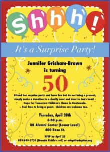 Female 50th Birthday Invitation Wording