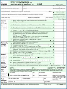Free 1040ez Form Printable