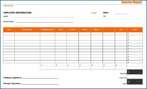 Free Blank Expense Report Forms