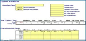 Free Expense Report Form