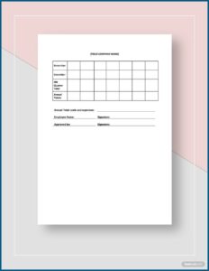Free Expense Report Template Google Sheets