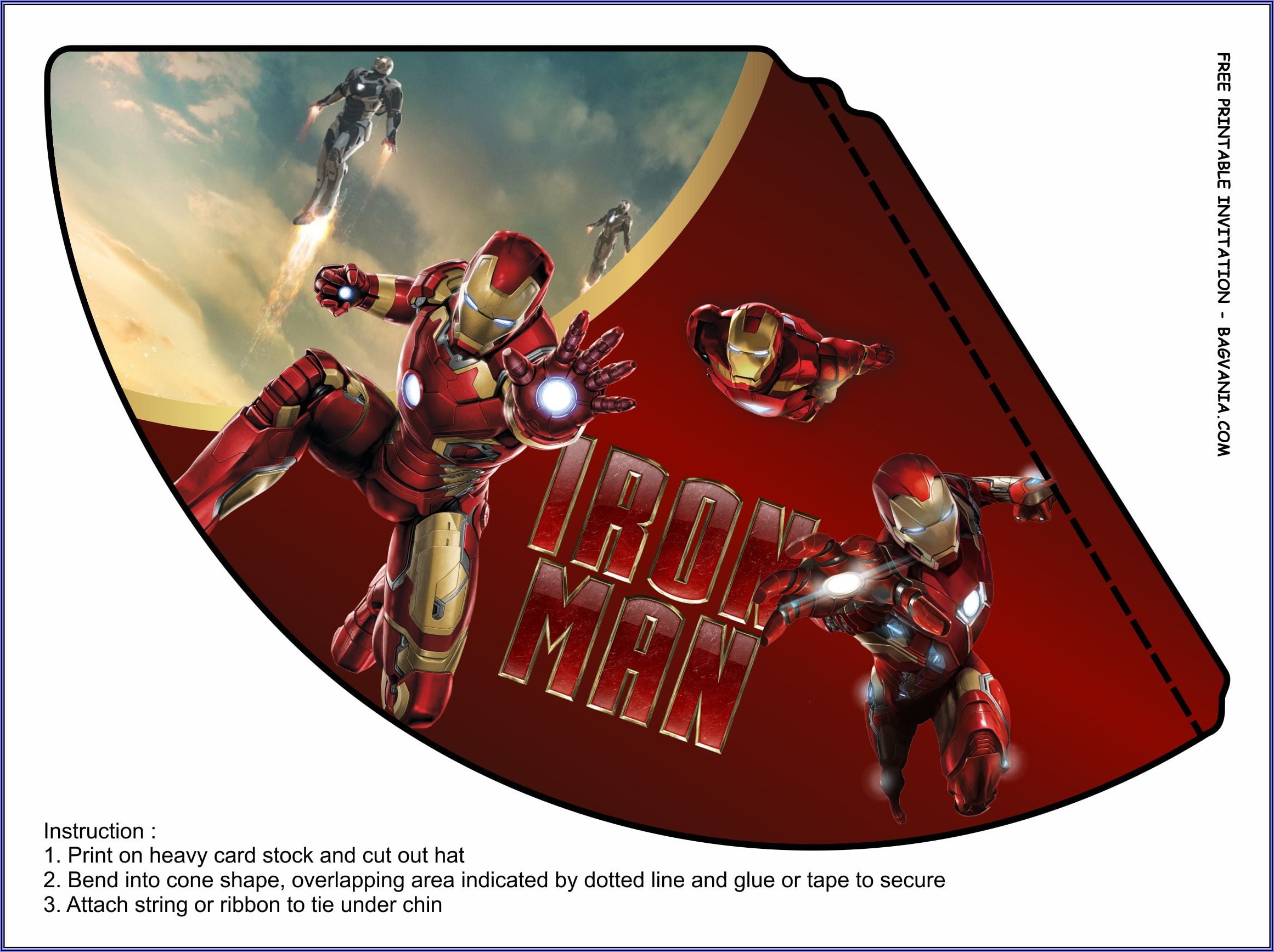 Free Iron Man Birthday Invitation Template