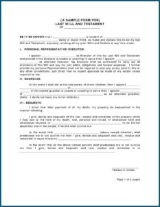 Free Living Will Form Ontario