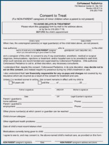 Free Minor Medical Consent Form Template