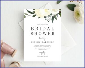 Free Printable Bridal Luncheon Invitations