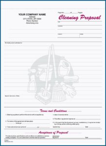 Free Printable Cleaning Bid Forms