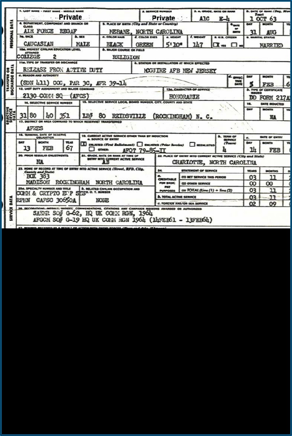 Free Printable Dd 214 Form