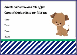 Free Printable Dog Birthday Party Invitations