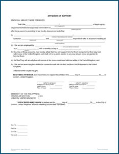 Free Printable Financial Affidavit Form