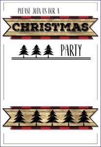 Free Printable Holiday Luncheon Invitations