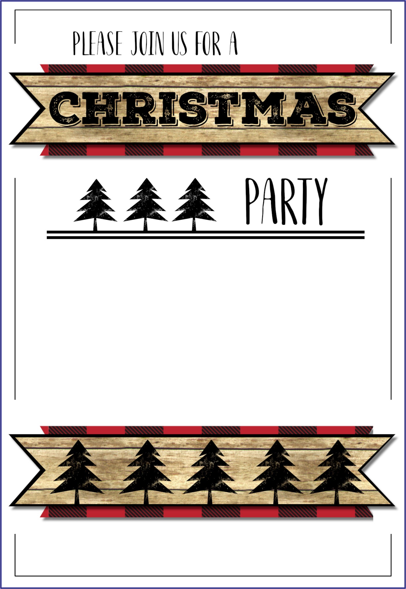 Free Printable Holiday Luncheon Invitations