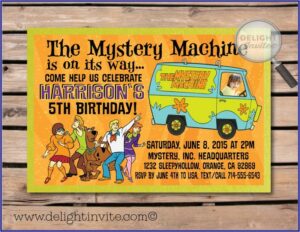 Free Printable Scooby Doo Birthday Party Invitations