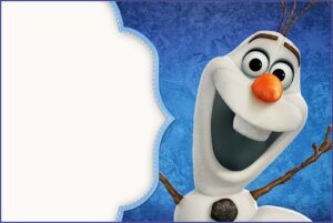 Frozen Birthday Invitation Card Template