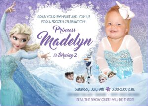 Frozen Birthday Invitation Sample