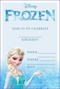 Frozen Invitations Online Free