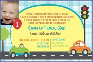 Funny First Birthday Invitation Message