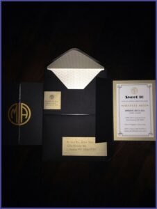 Great Gatsby Sweet 16 Invitations