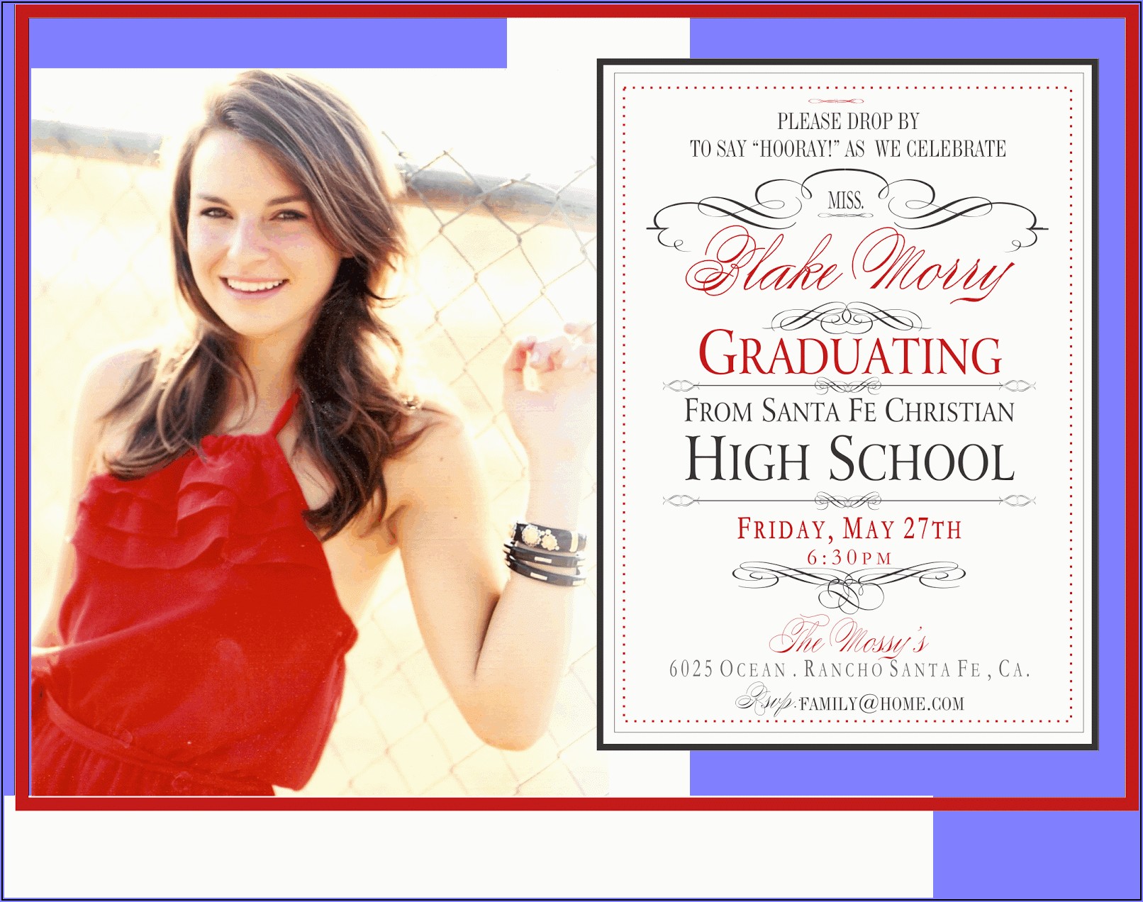 High School Graduation Party Invitation Wording Samples