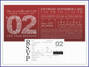 High School Reunion Invitations Free Templates