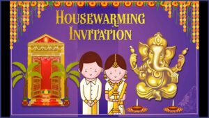 Housewarming Invitation Card Indian Style