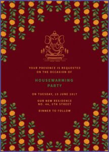 Housewarming Invitation Card Online India