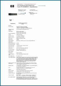 Hp Compaq Dc7800 Small Form Factor Pc