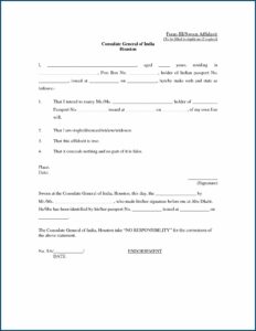 Illinois General Affidavit Form Free